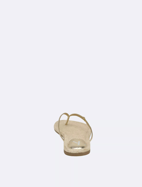 Женские вьетнамки Calvin Klein шлепанцы 37,5 (7 US) 24,5 см Золотистый 1159833556