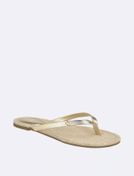 Женские вьетнамки Calvin Klein шлепанцы 37,5 (7 US) 24,5 см Золотистый 1159833556