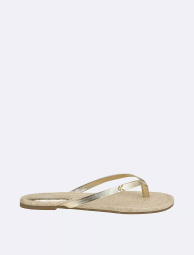 Женские вьетнамки Calvin Klein шлепанцы 37,5 (7 US) 24,5 см Золотистый 1159833556