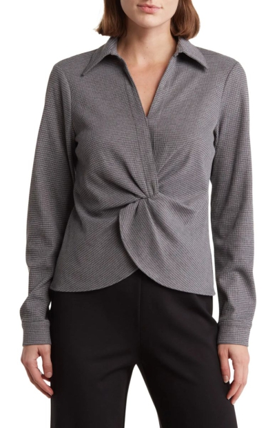 Жіноча текстурна блуза Calvin Klein 1159807059 (Сірий, XS)