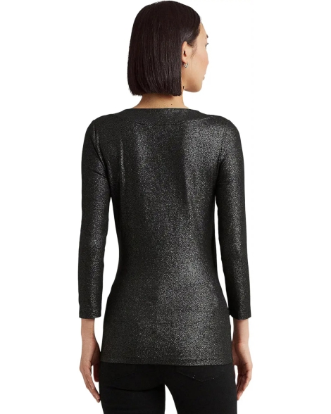 Женская блуза Ralph Lauren на запах 1159808854 (Чорний, XL)