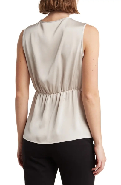 Жіноча блуза Calvin Klein без рукавів 1159809126 (Бежевий, S)