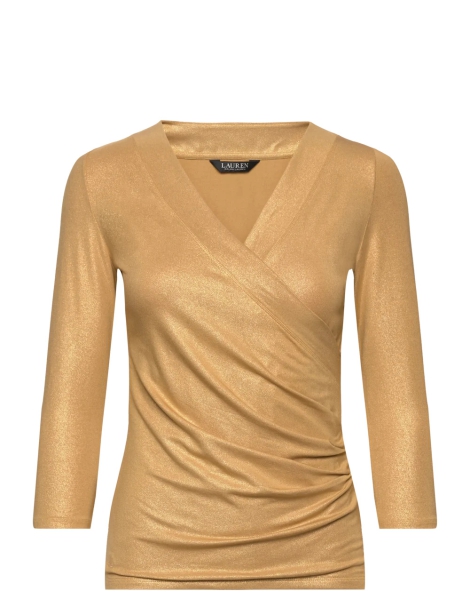 Женская блуза Ralph Lauren на запах 1159809753 (Золотистый, L)