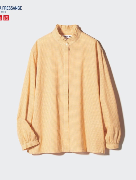 Блузка UNIQLO з довгими рукавами 1159821349 (Помаранчевий M)