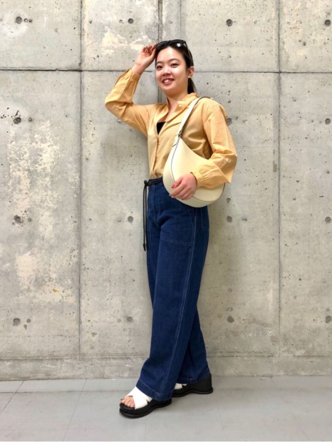 Блузка UNIQLO з довгими рукавами 1159821349 (Помаранчевий M)