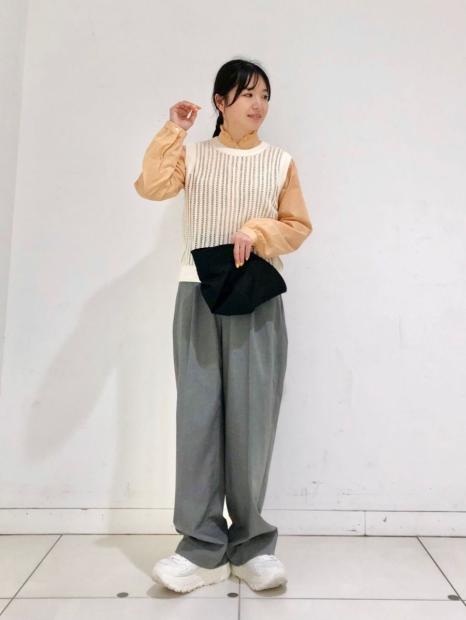 Блузка UNIQLO з довгими рукавами 1159821349 (Помаранчевий M)