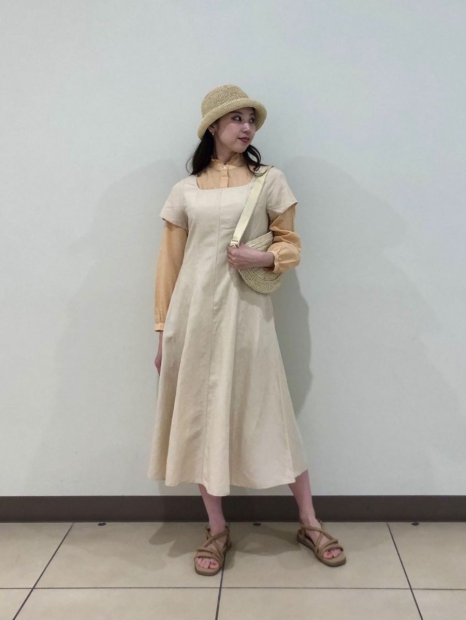 Блузка UNIQLO з довгими рукавами 1159821349 (Помаранчевий M)
