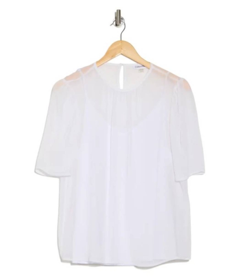 Жіноча легка блузка Calvin Klein 1159822618 (Білий S)