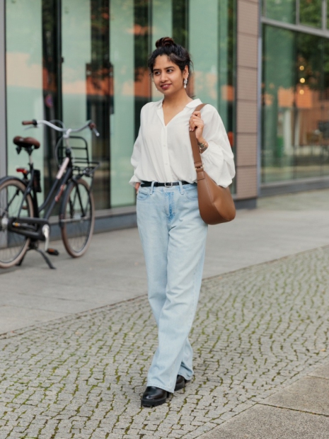 Стильна блуза UNIQLO на гудзиках 1159828189 (Білий M)