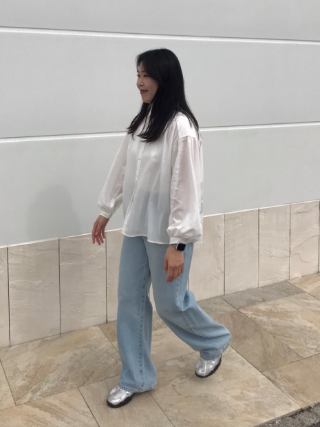 Стильна блуза UNIQLO на гудзиках 1159828189 (Білий M)