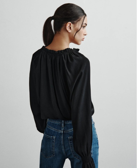 Женская легкая блузка DKNY 1159837160 (Черный S)