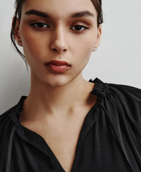Женская легкая блузка DKNY 1159837160 (Черный S)