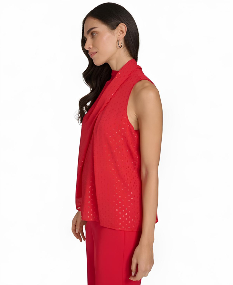 Женская блуза Calvin Klein без рукавов 1159837606 (Красный L)