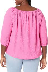 Женская блузка Tommy Hilfiger с рукавами 1159778968 (Розовый, 3XL)