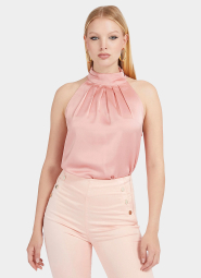 Женская блуза с кружевом Guess 1159780154 (Розовый, XL)