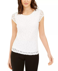 Женская блуза Karl Lagerfeld Paris с кружевом 1159782350 (Белый, XS)