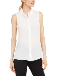 Женская блуза без рукавов Karl Lagerfeld Paris 1159782363 (Белый, L)