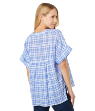 Женская блуза Tommy Hilfiger c коротким рукавом 1159783695 (Синий, M)