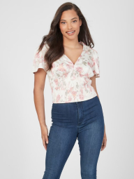 Женская укороченная блуза Guess топ с принтом 1159791377 (Разные цвета, XS)