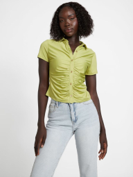Женская блуза Guess на пуговицах 1159791380 (Зеленый, S)