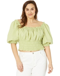 Жіноча вкорочена блузка Levi's 1159795518 (Зелений, 1X)