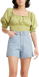Жіноча вкорочена блузка Levi's 1159795518 (Зелений, 1X)