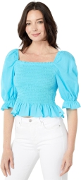 Женская укороченная блуза Tommy Hilfiger 1159796256 (Голубой, XL)