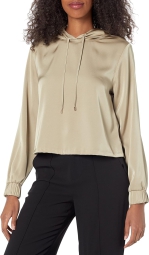 Женская легкая блузка Calvin Klein кофта с капюшоном 1159796578 (Зеленый, XL)