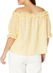 Женская блузка Tommy Hilfiger с рукавами 1159798043 (Желтый, 2X)