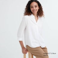 Женская блуза UNIQLO 1159798910 (Белый, XXL)