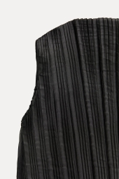 Плісована блузка ZARA 1159803408 (Чорний, XS)
