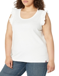 Женская блузка Tommy Hilfiger без рукавов 1159806446 (Белый, XL)