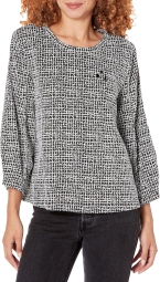 Жіноча блузка Karl Lagerfeld Paris 1159807100 (Білий чорний, L)