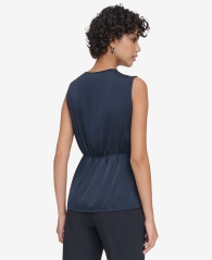 Жіноча блуза Calvin Klein без рукавів 1159809125 (Білий/синій, XS)