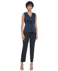 Жіноча блуза Calvin Klein без рукавів 1159809125 (Білий/синій, XS)