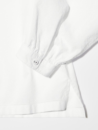 Жіноча блуза UNIQLO із защипами 1159820850 (Білий S)