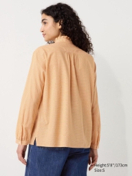 Блузка UNIQLO з довгими рукавами 1159821349 (Помаранчевий M)