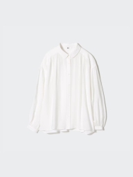 Стильна блуза UNIQLO на гудзиках 1159828189 (Білий M)