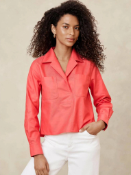 Женская блуза Banana Republic рубашка 1159836513 (Розовый XS)