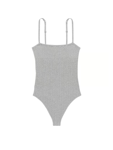 Роскошное вязаное боди Victoria's Secret со стразами 1159832090 (Серый XXL)