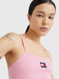 Женское боди в рубчик Tommy Hilfiger с логотипом 1159775288 (Розовый, L)