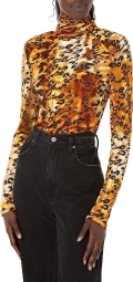 Женское боди Guess с леопардовым принтом 1159785845 (Леопардовый, S)