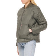Женская стеганая куртка-бомбер Levi's 1159807181 (Зеленый, L)