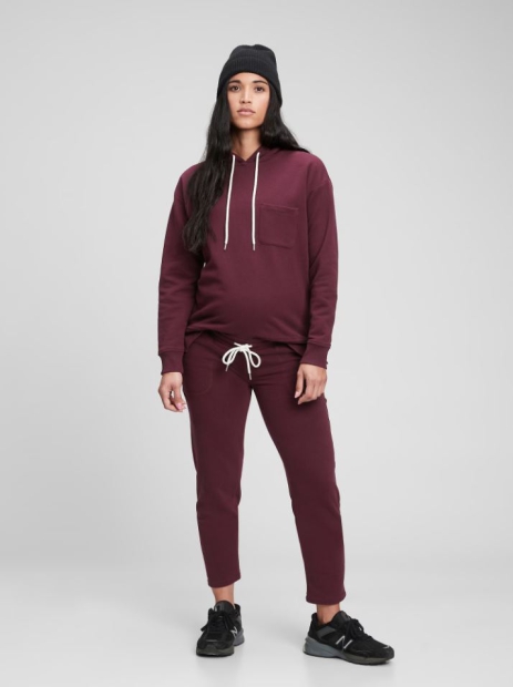 Спортивные штаны для беременных GAP 1159792472 (Бордовый, S)