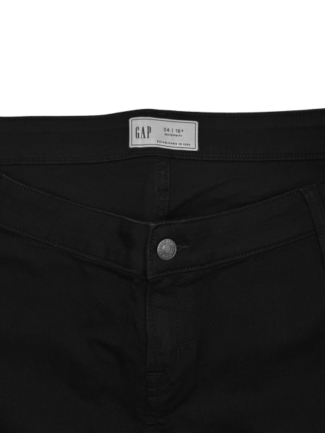 Женские джинсы skinny для беременных со вставками GAP 1159813960 (Черный, 34)