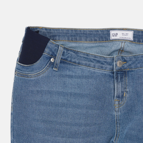 Женские джинсы skinny для беременных со вставками GAP 1159827812 (Синий 34)