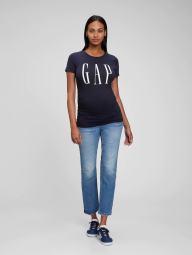 Футболка для беременных GAP с коротким рукавом 1159775814 (Синий, S)