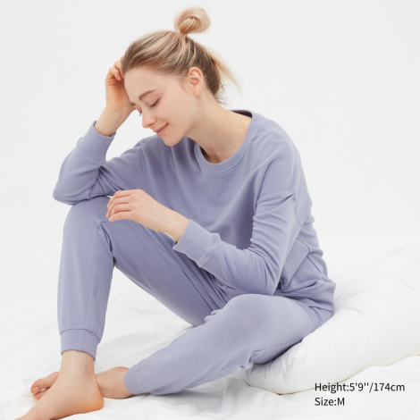 Домашний женский костюм Uniqlo 1159782623 (Сиреневый, XS)