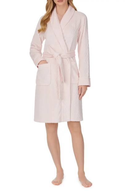 Женский халат Ralph Lauren мягкий 1159790272 (Розовый, L)