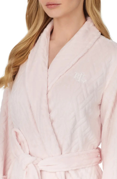Женский халат Ralph Lauren мягкий 1159790272 (Розовый, L)